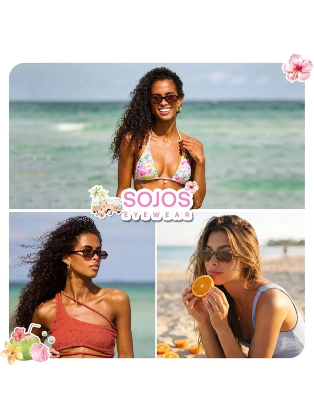Chic Retro Square Polarized Acetate Sunglasses for Women - Stylish Dusk Shades